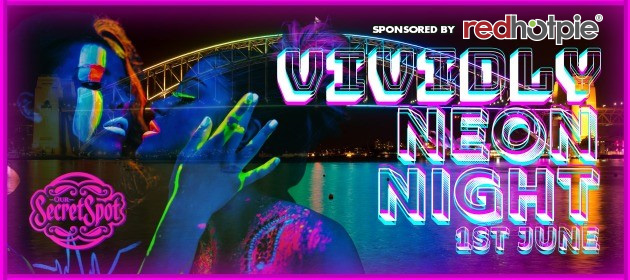 Vividly Neon Night in Annandale